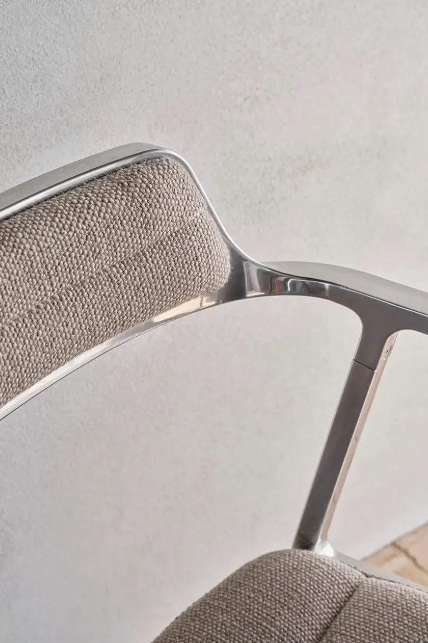 Vipp 452 Swivel Chair m/sort stel & hjul, sort læder fra> Kontorstole
