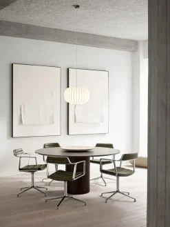 Vipp 452 Swivel Chair m/sort stel, sort læder fra><noscript><img width=
