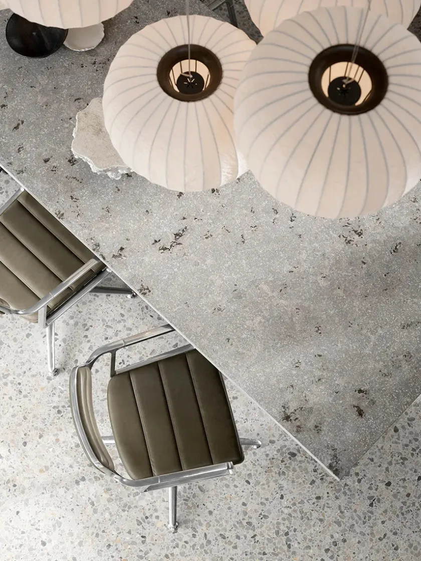 Vipp 452 Swivel Chair m/sort stel, sort læder fra> Spisebordsstole
