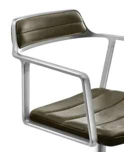 Vipp 452 Swivel Chair m/sort stel, sort læder fra><noscript><img width=