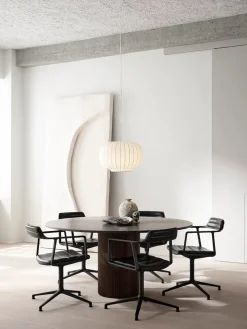 Vipp 452 Swivel Chair m/sort stel, sort læder fra><noscript><img width=