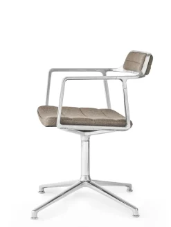 Vipp 452 Swivel Chair m/sort stel, sort læder fra><noscript><img width=