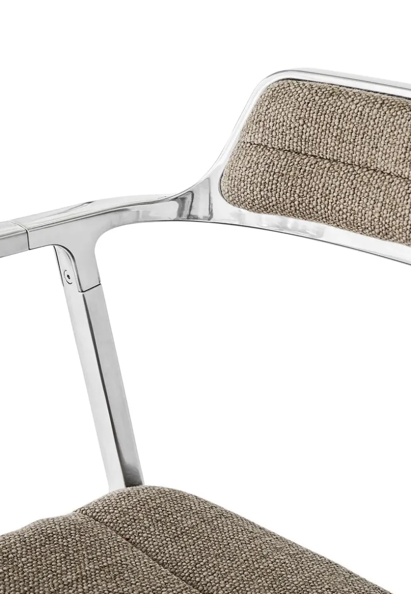 Vipp 452 Swivel Chair m/sort stel, sort læder fra> Spisebordsstole