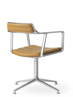 Vipp 452 Swivel Chair m/sort stel, sort læder fra><noscript><img width=