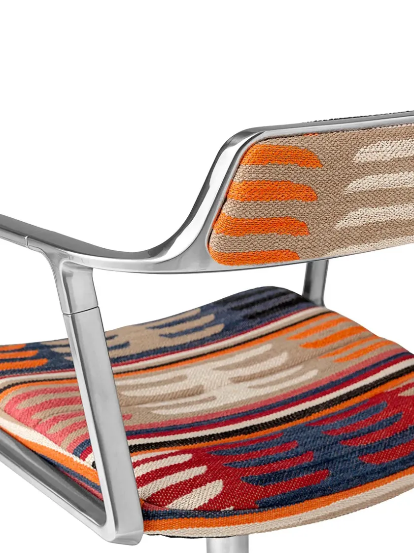 Vipp 452 Swivel Chair m/sort stel, sort læder fra> Spisebordsstole