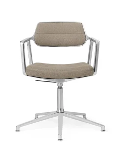 Vipp 453 Swivel+ Chair m/sort stel, sort læder fra><noscript><img width=