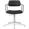Vipp 453 Swivel+ Chair, sort læder fra> Kontorstole