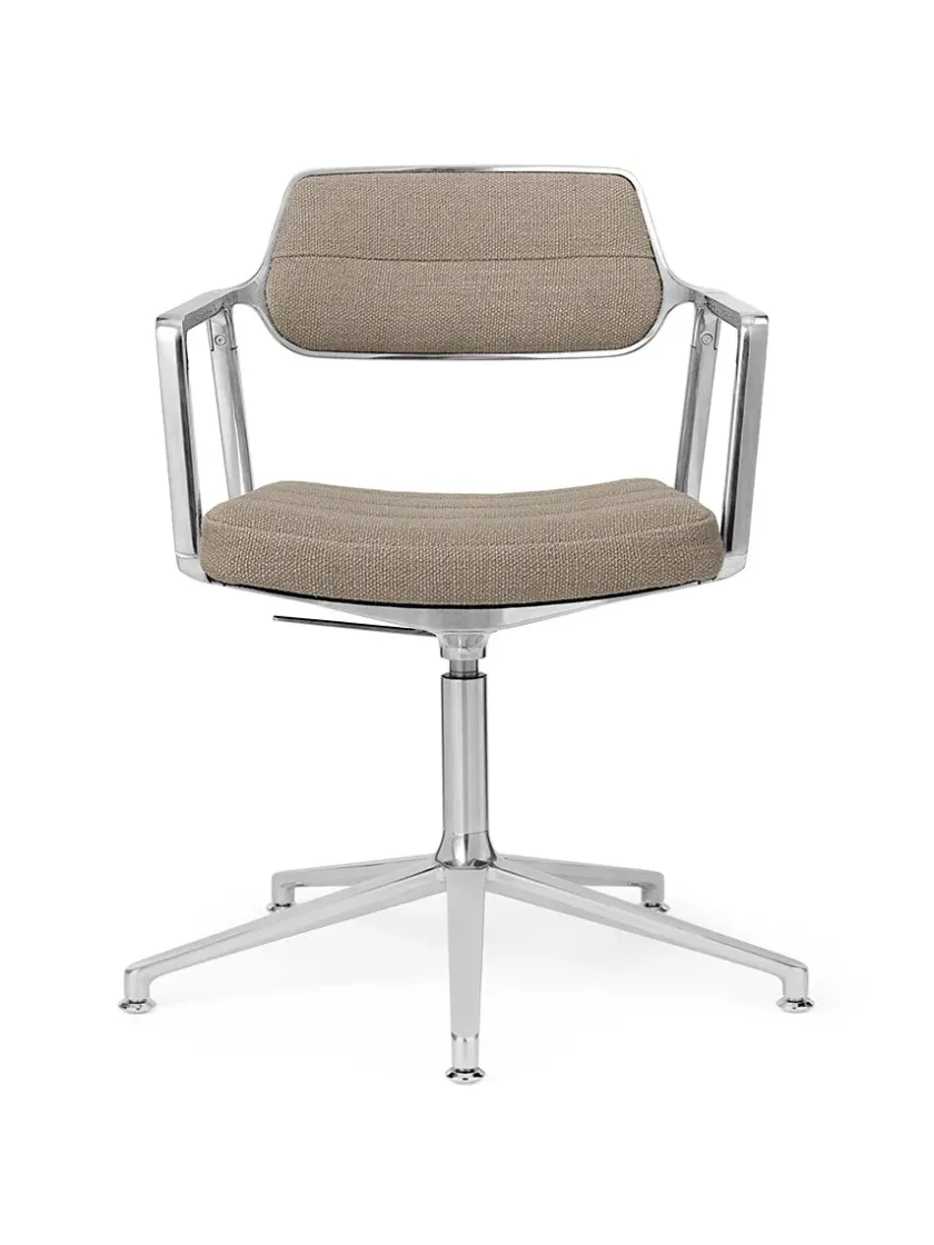 Vipp 453 Swivel+ Chair, sort læder fra> Kontorstole