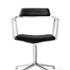 Vipp 452 Swivel Chair, sort læder fra> Spisebordsstole