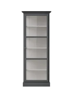 Lindebjerg Design Vitrineskab Classic V1, antracit fra> Vitrineskabe