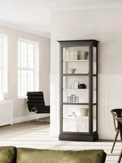 Lindebjerg Design Vitrineskab Classic V1, antracit fra><noscript><img width=