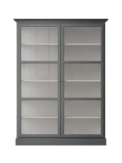 Lindebjerg Design Vitrineskab Classic V2, antracit fra> Vitrineskabe