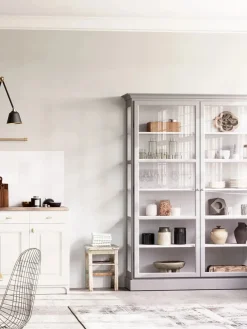 Lindebjerg Design Vitrineskab Classic V2, antracit fra><noscript><img width=