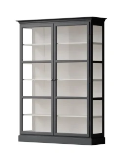 Lindebjerg Design Vitrineskab Classic V2, sort fra><noscript><img width=