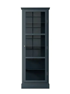 Lindebjerg Design Vitrineskab N1, dark blue fra> Vitrineskabe