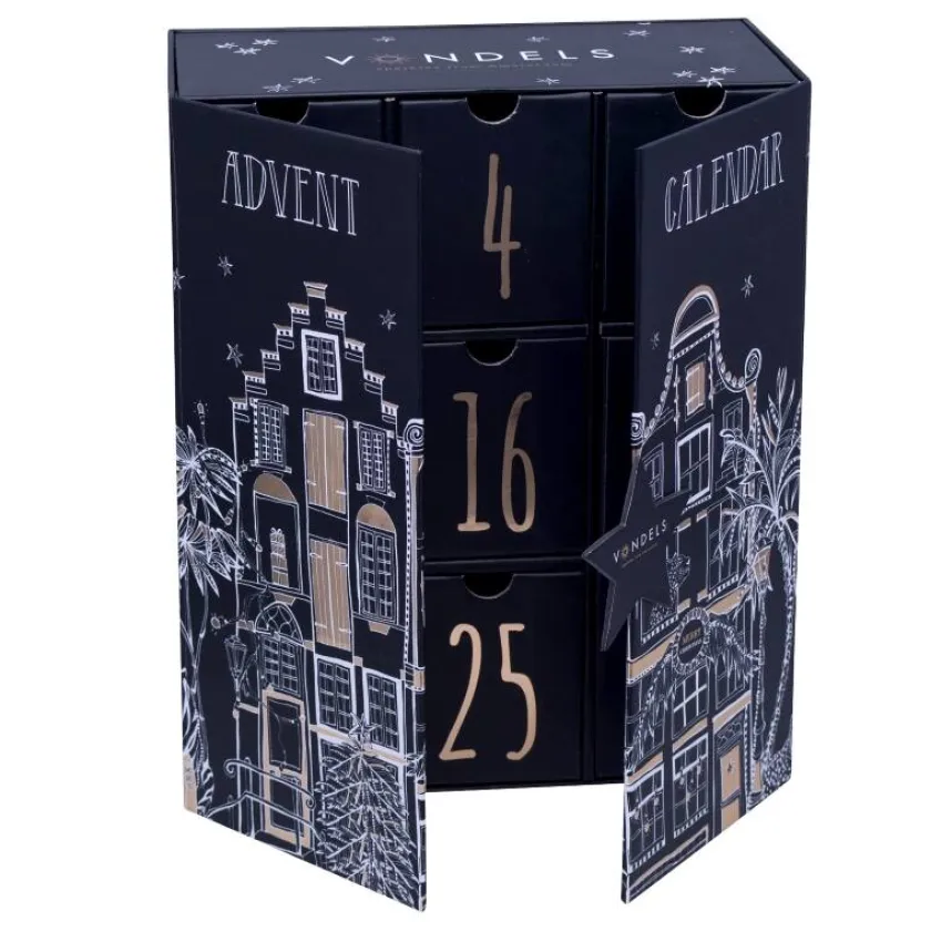 Vondels Adventskalender – Sæt med 9 julekugler> Gaver Til Hende|Juletræspynt