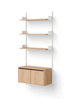 New Works Wall Shelf Cabinet Low w. Doors fra><noscript><img width=