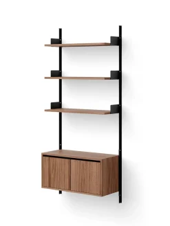 New Works Wall Shelf Cabinet Low w. Doors fra><noscript><img width=