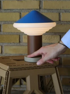 LEO Objects Whipped Portable Table Lamp, sky blue fra><noscript><img width=