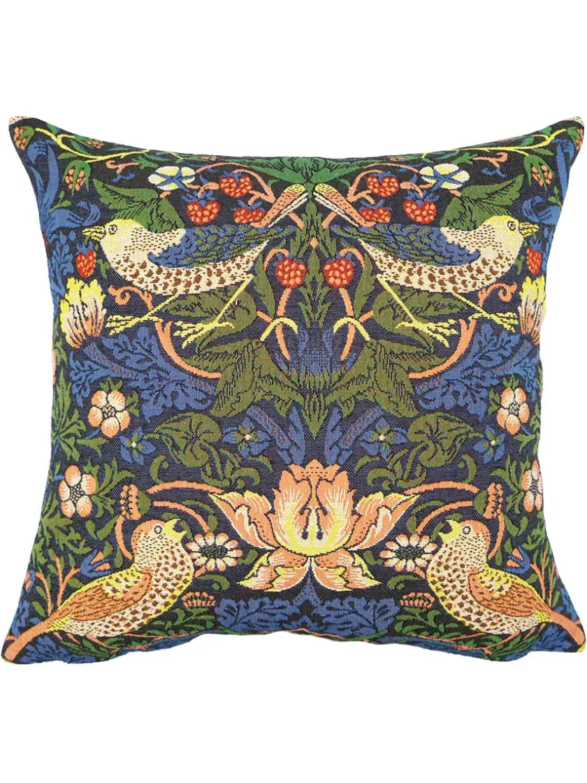 Poulin Design William Morris Strawberry Thief pude fra> Puder Og Plaider|Puder