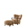 &Tradition Wulff lænestol inkl. skammel - Sheepskin Honey  fra> Lænestole
