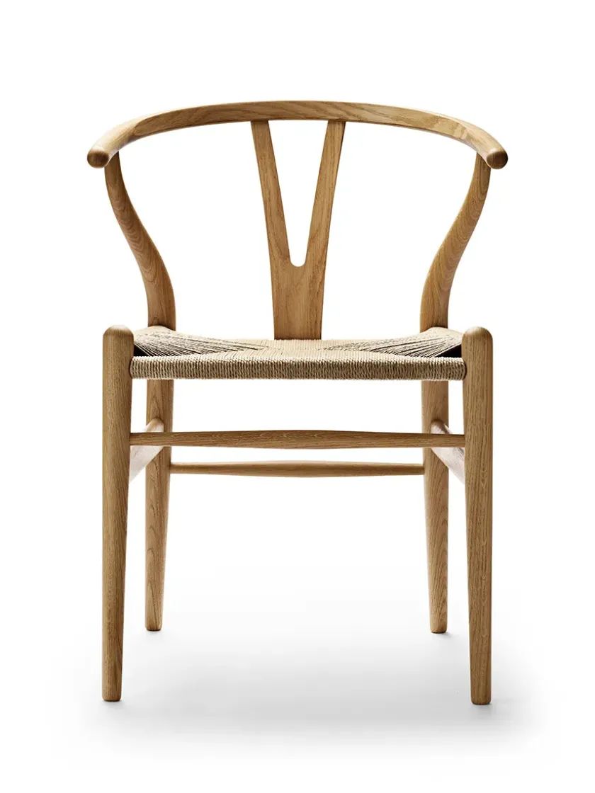 Carl Hansen & Søn Y-stol CH24, Eg lak af Hans J. Wegner> Spisebordsstole
