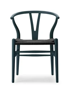 Carl Hansen & Søn Y-stol CH24 Soft Black med sort flet af Hans J. Wegner><noscript><img width=