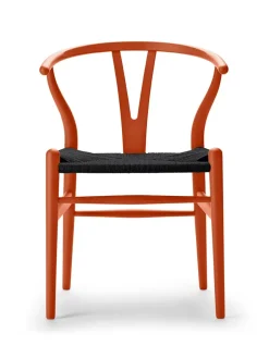 Carl Hansen & Søn Y-stol CH24 Soft Black med sort flet af Hans J. Wegner><noscript><img width=