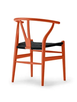 Carl Hansen & Søn Y-stol CH24 Soft Black med sort flet af Hans J. Wegner><noscript><img width=