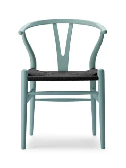 Carl Hansen & Søn Y-stol CH24 Soft Black med sort flet af Hans J. Wegner><noscript><img width=