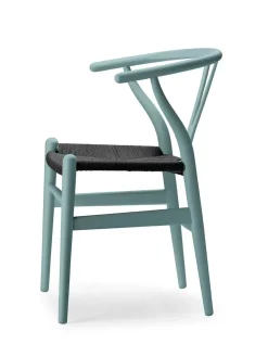 Carl Hansen & Søn Y-stol CH24 Soft Black med sort flet af Hans J. Wegner><noscript><img width=