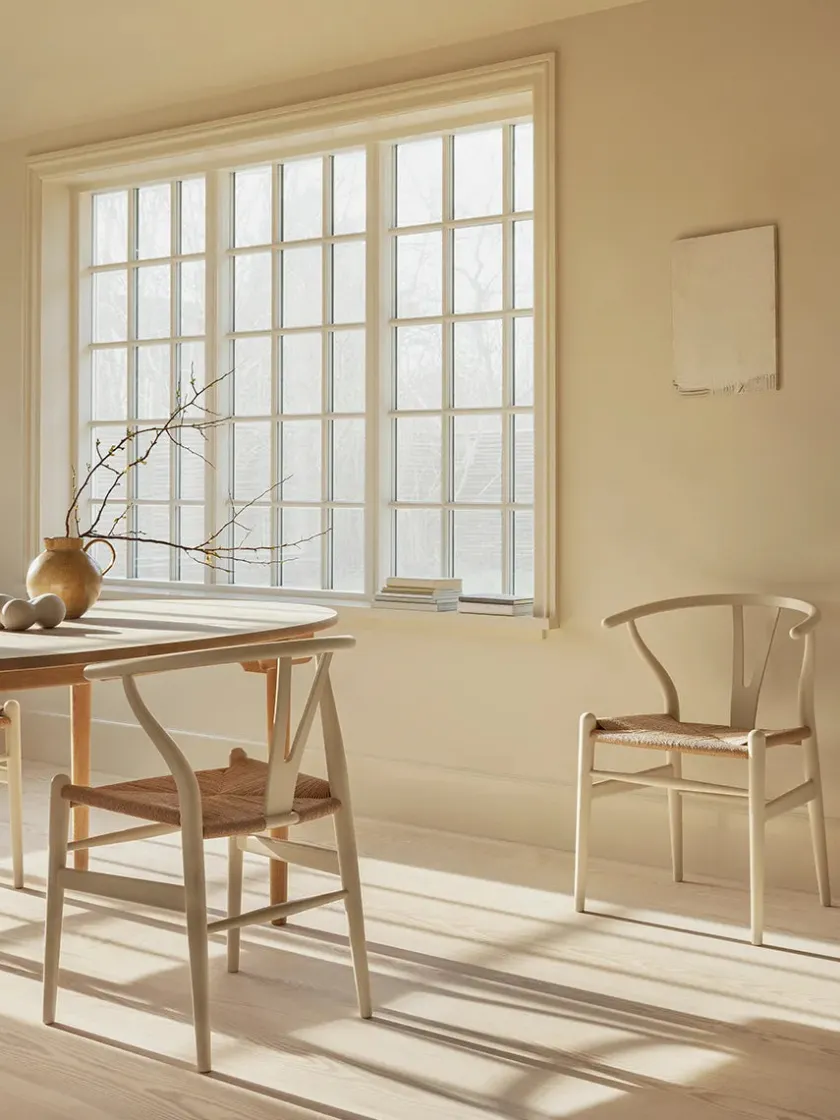 Carl Hansen & Søn Y-stol CH24 Soft Blue af Hans J. Wegner> Spisebordsstole