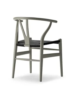 Carl Hansen & Søn Y-stol CH24 Soft Clay med sort flet af Hans J. Wegner> Spisebordsstole
