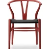 Carl Hansen & Søn Y-stol CH24 Soft Falu med sort flet af Hans J. Wegner> Spisebordsstole