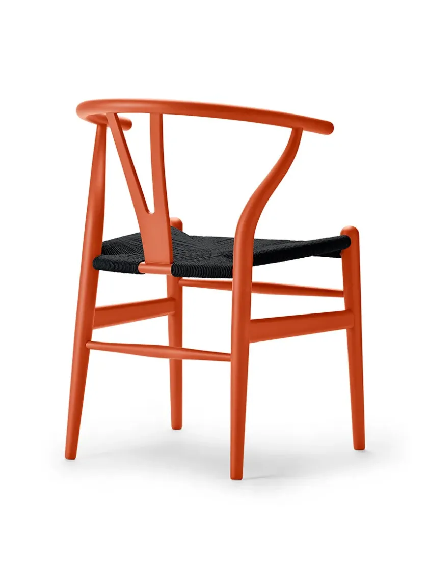 Carl Hansen & Søn Y-stol CH24 Soft Green med sort flet af Hans J. Wegner> Spisebordsstole