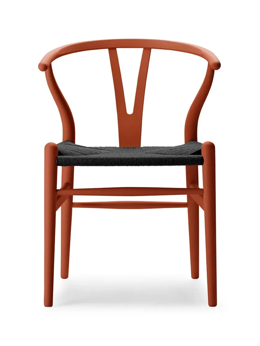 Carl Hansen & Søn Y-stol CH24 Soft Green med sort flet af Hans J. Wegner> Spisebordsstole