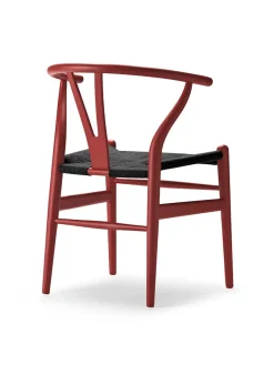 Carl Hansen & Søn Y-stol CH24 Soft Natural White med sort flet af Hans J. Wegner><noscript><img width=