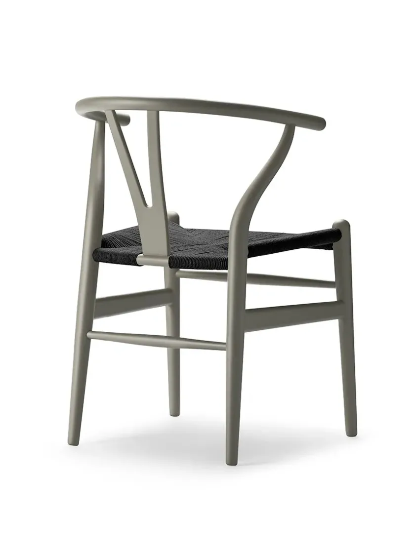 Carl Hansen & Søn Y-stol CH24 Soft North Sea med sort flet af Hans J. Wegner> Spisebordsstole