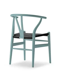 Carl Hansen & Søn Y-stol CH24 Soft North Sea med sort flet af Hans J. Wegner><noscript><img width=