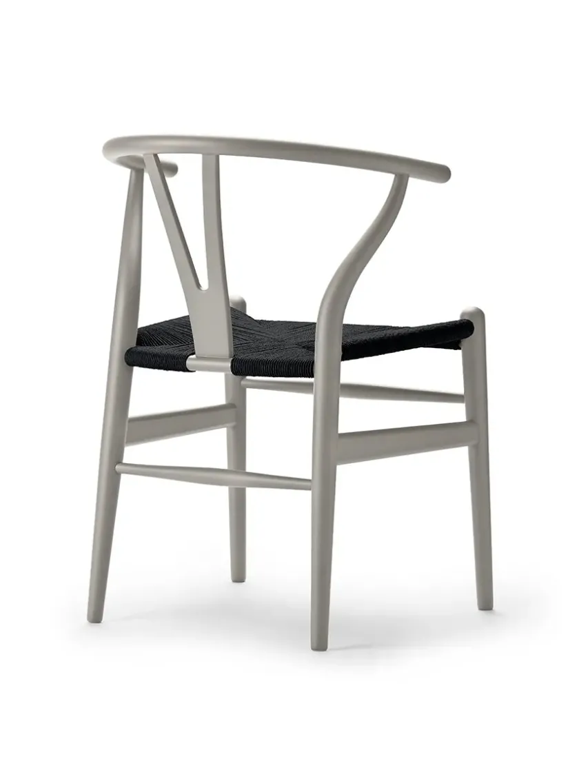 Carl Hansen & Søn Y-stol CH24 Soft North Sea med sort flet af Hans J. Wegner> Spisebordsstole