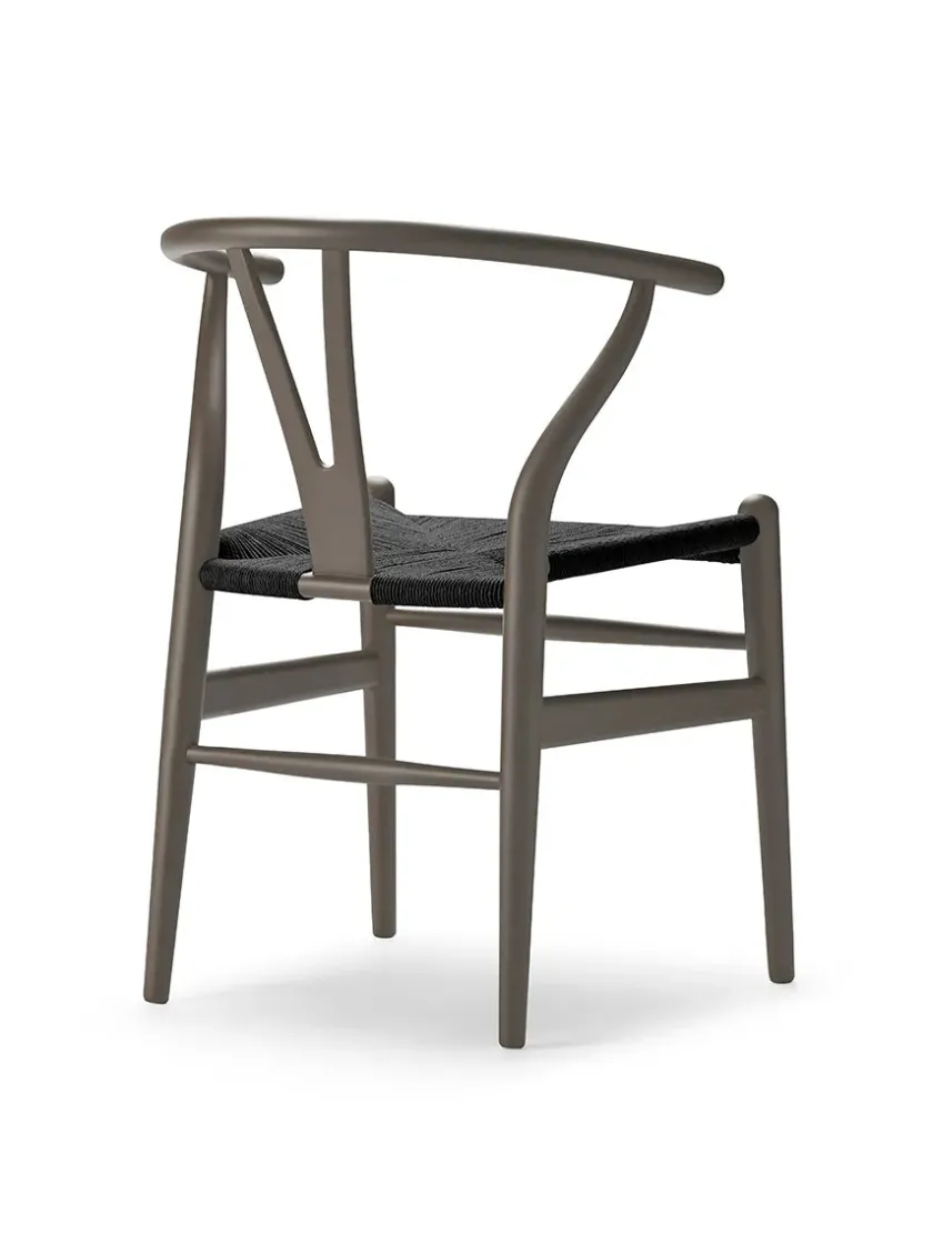Carl Hansen & Søn Y-stol CH24 Soft North Sea med sort flet af Hans J. Wegner> Spisebordsstole