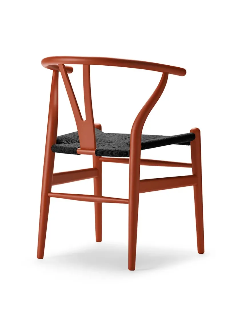 Carl Hansen & Søn Y-stol CH24 Soft North Sea med sort flet af Hans J. Wegner> Spisebordsstole