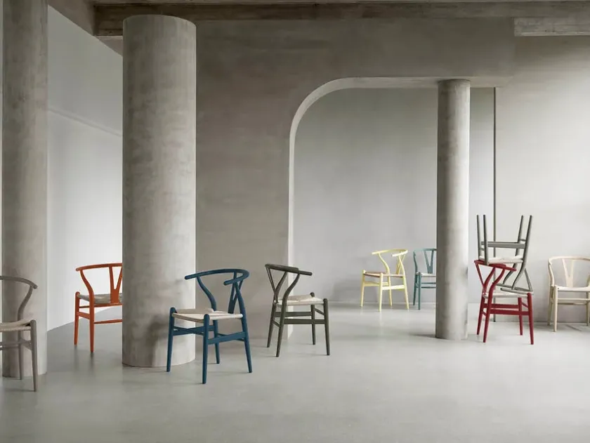 Carl Hansen & Søn Y-stol CH24 Soft Olive Green af Hans J. Wegner> Spisebordsstole