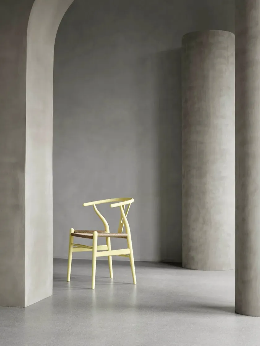 Carl Hansen & Søn Y-stol CH24 Soft Olive Green af Hans J. Wegner> Spisebordsstole