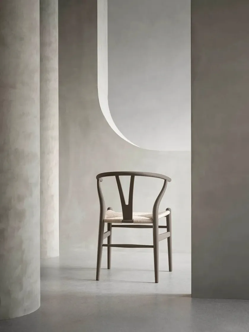 Carl Hansen & Søn Y-stol CH24 Soft Olive Green af Hans J. Wegner> Spisebordsstole