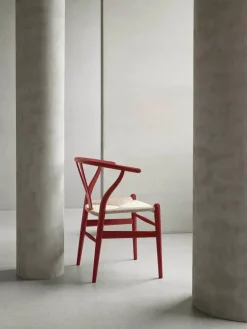 Carl Hansen & Søn Y-stol CH24 Soft Orange Red af Hans J. Wegner><noscript><img width=