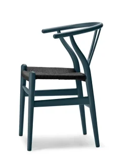Carl Hansen & Søn Y-stol CH24 Soft Seaweed med sort flet af Hans J. Wegner><noscript><img width=
