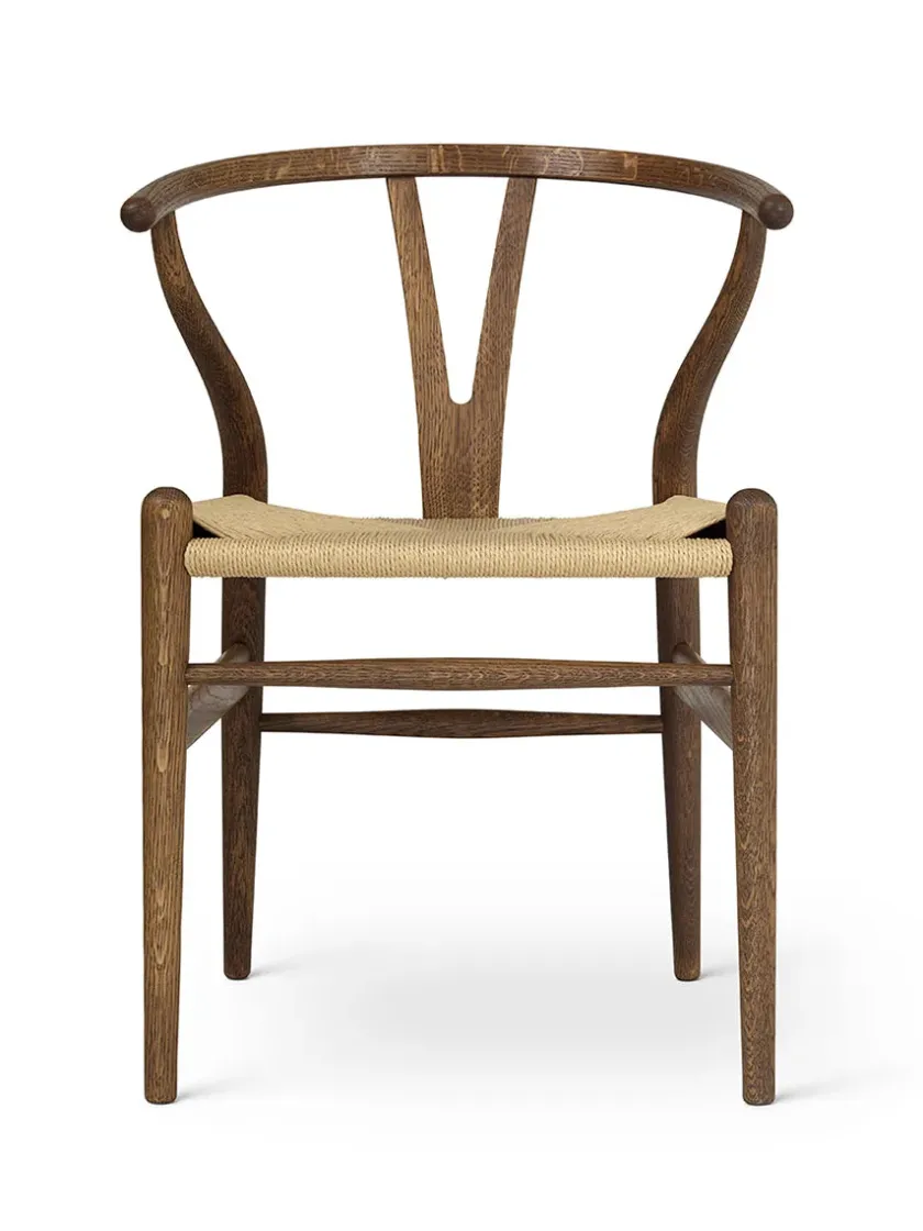 Carl Hansen & Søn Y-stol CH24, sort eg af Hans J. Wegner> Spisebordsstole